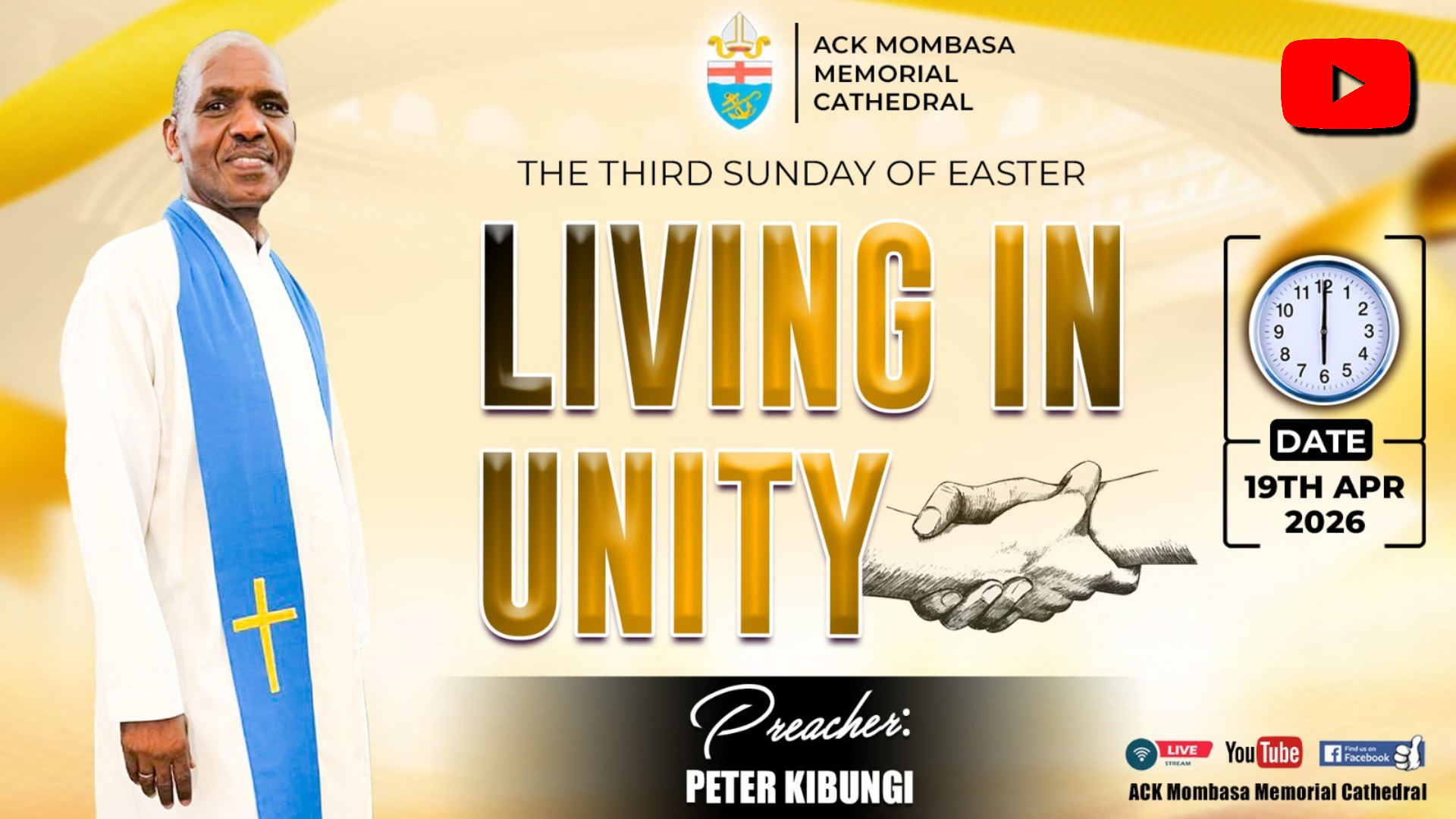 SERVICE SERMON: LIVING IN UNITY
